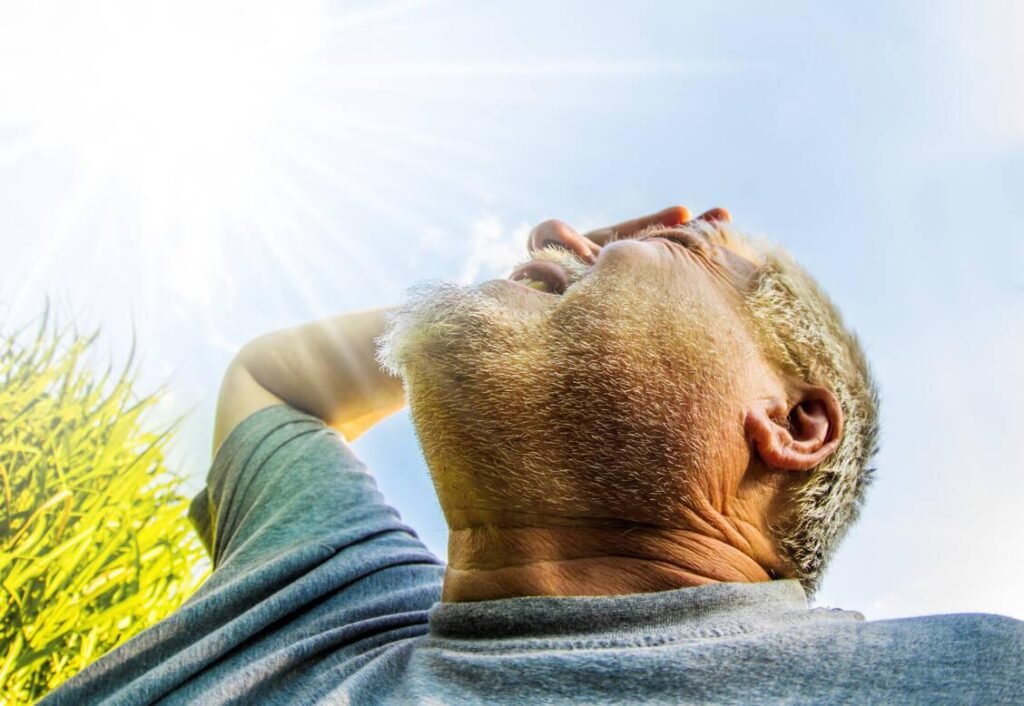 Examples of common rosacea triggers including heat sun and spicy food