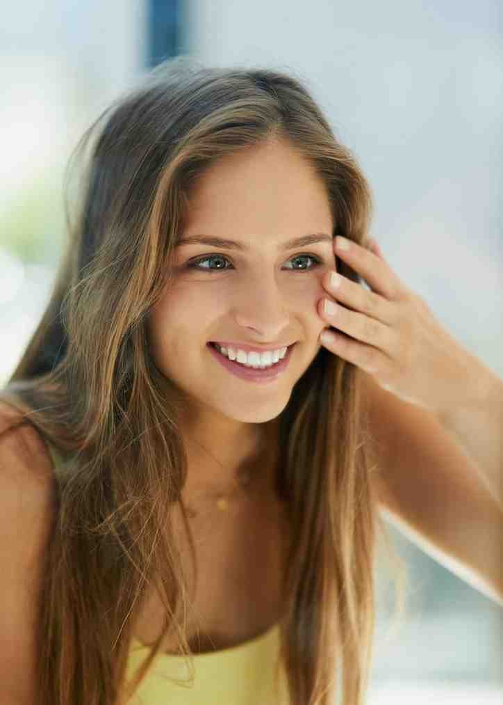 Healthy calm skin after simplifying a skincare routine