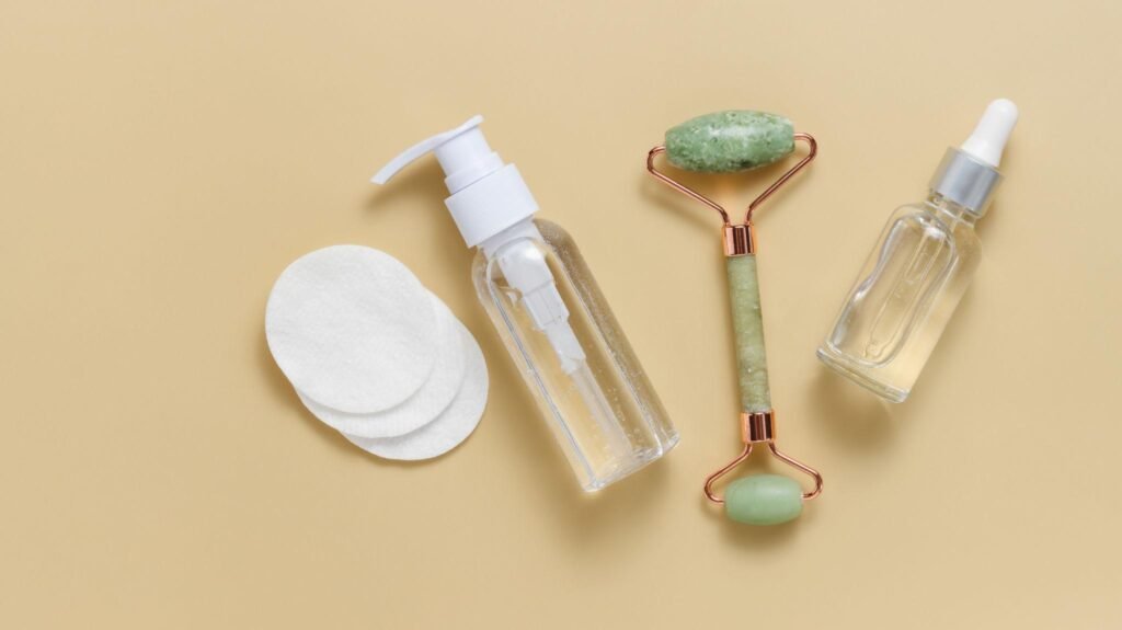 Minimal skincare routine with only cleanser moisturizer and sunscreen