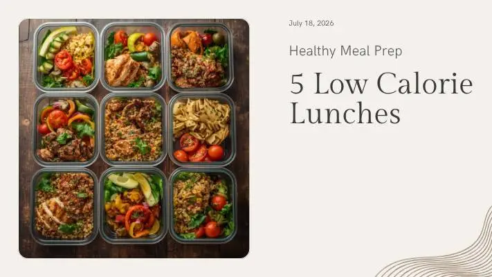 5 Low Calorie Meal Prep Lunches This Week