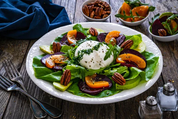 Peach Burrata Salad