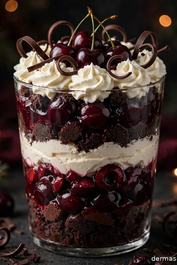 12 Dark Cherry Christmas Desserts That Steal the Show